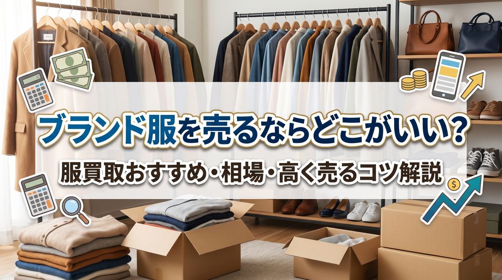 服を売るならどこがいい？ブランド服買取おすすめ5選・相場・高く売るコツを解説！