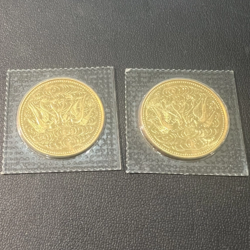 金貨 天皇陛下御在位60年記念 10万円金貨2枚を買取