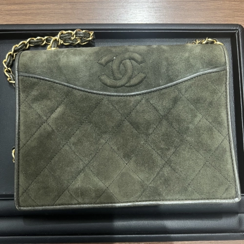 シャネル CHANEL マトラッセ ココマーク スエード レザー チェーン ミニ ショルダーバッグを買取