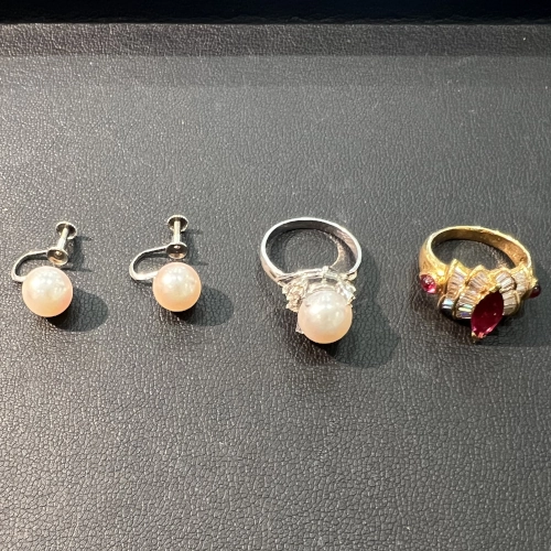 プラチナ900 Pt900 パールイヤリング 他を買取