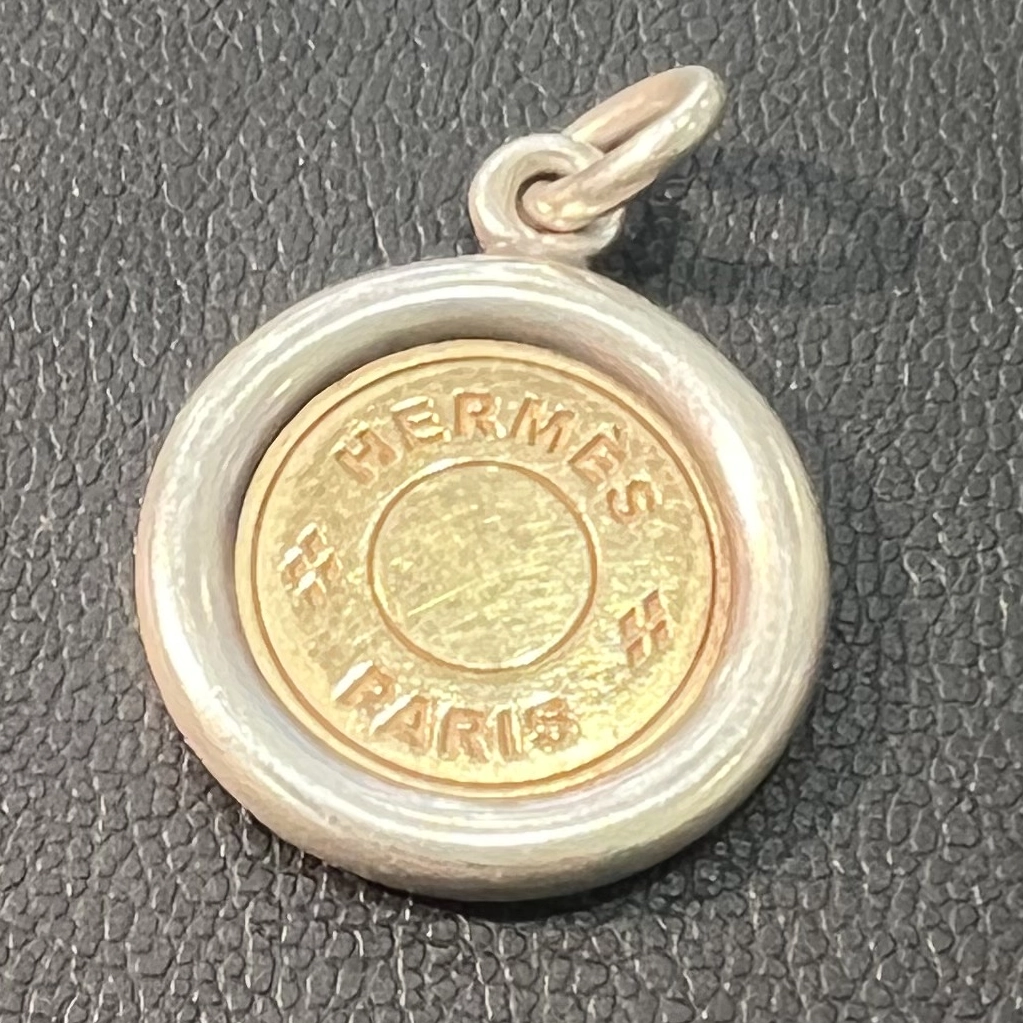 エルメス Hermes セリエ K18/Sv925 ペンダントトップを買取