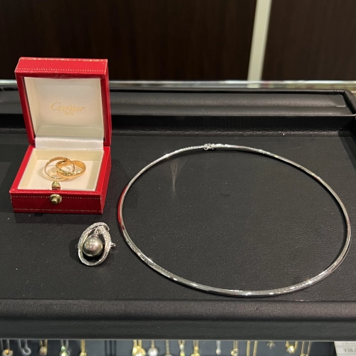 カルティエ Cartier K18 750 3連リング K18 PT850 アイテム他を買取