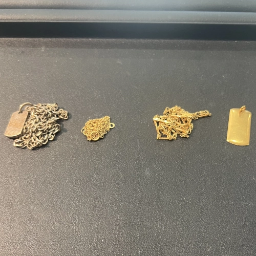 18金 K18 リング プレート型ペンダントトップ等を買取