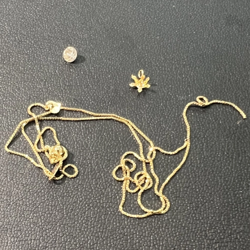 金・貴金属ネックレス K18 ダイヤモンドネックレス チェーン切れを買取